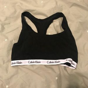 Black Calvin Klein Bralette